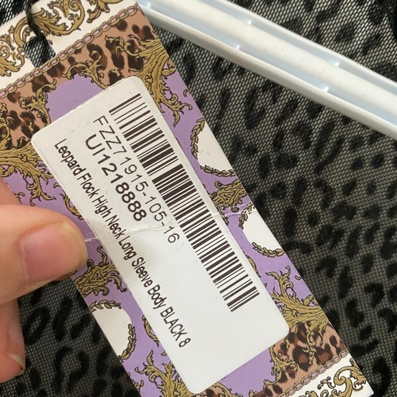 Sheer Black Cheetah Bodysuit - Picture 4 of 4